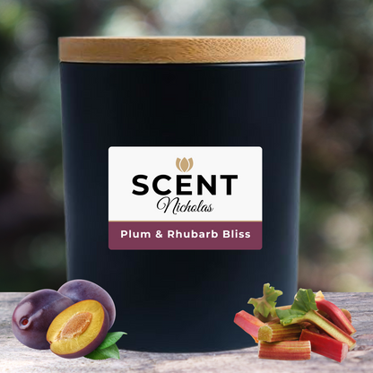 Plum & Rhubarb Bliss Scented Candle