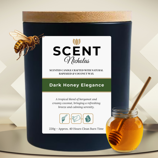 Dark Honey Elegance Scented Candle