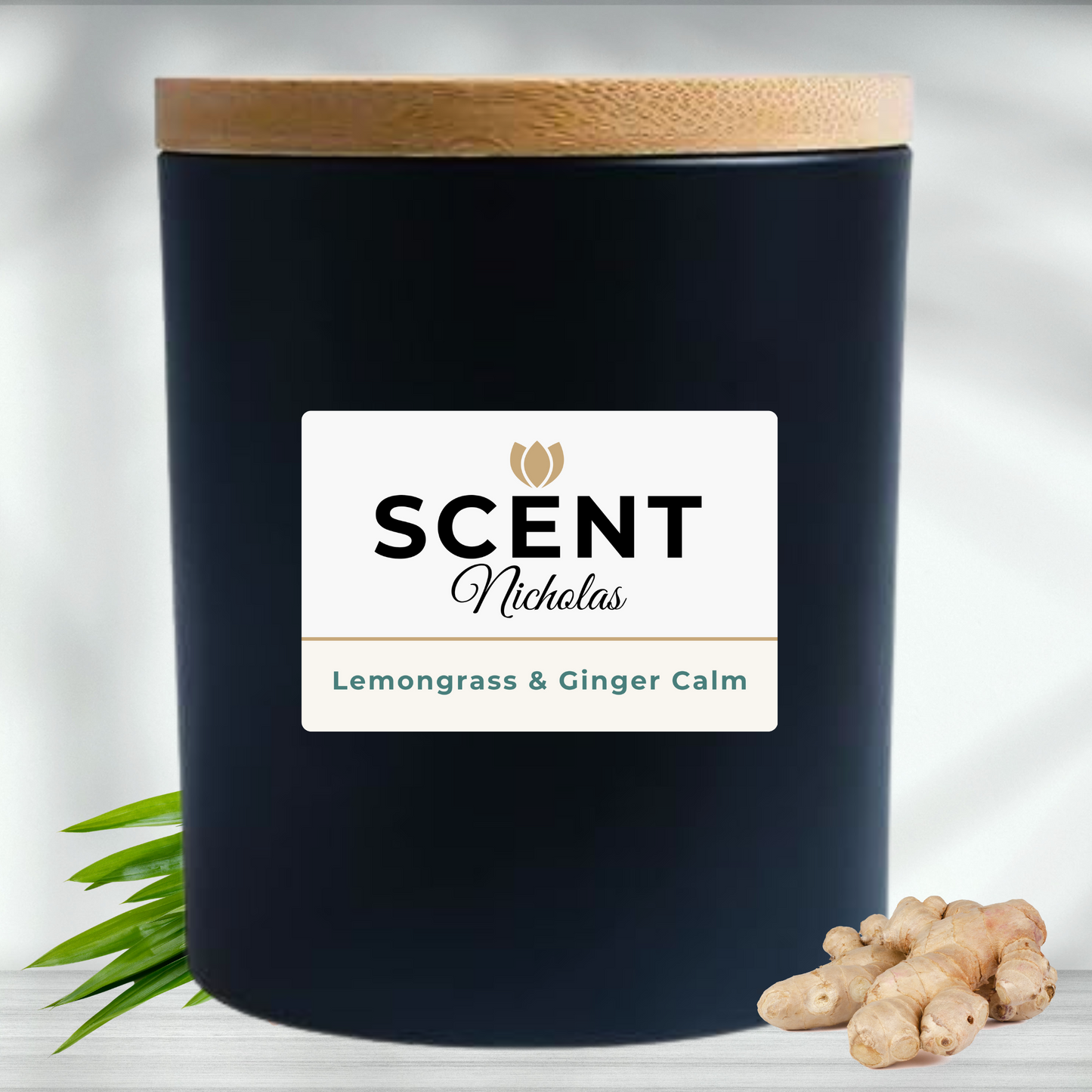 Lemongrass & Ginger Calm Scented Candle